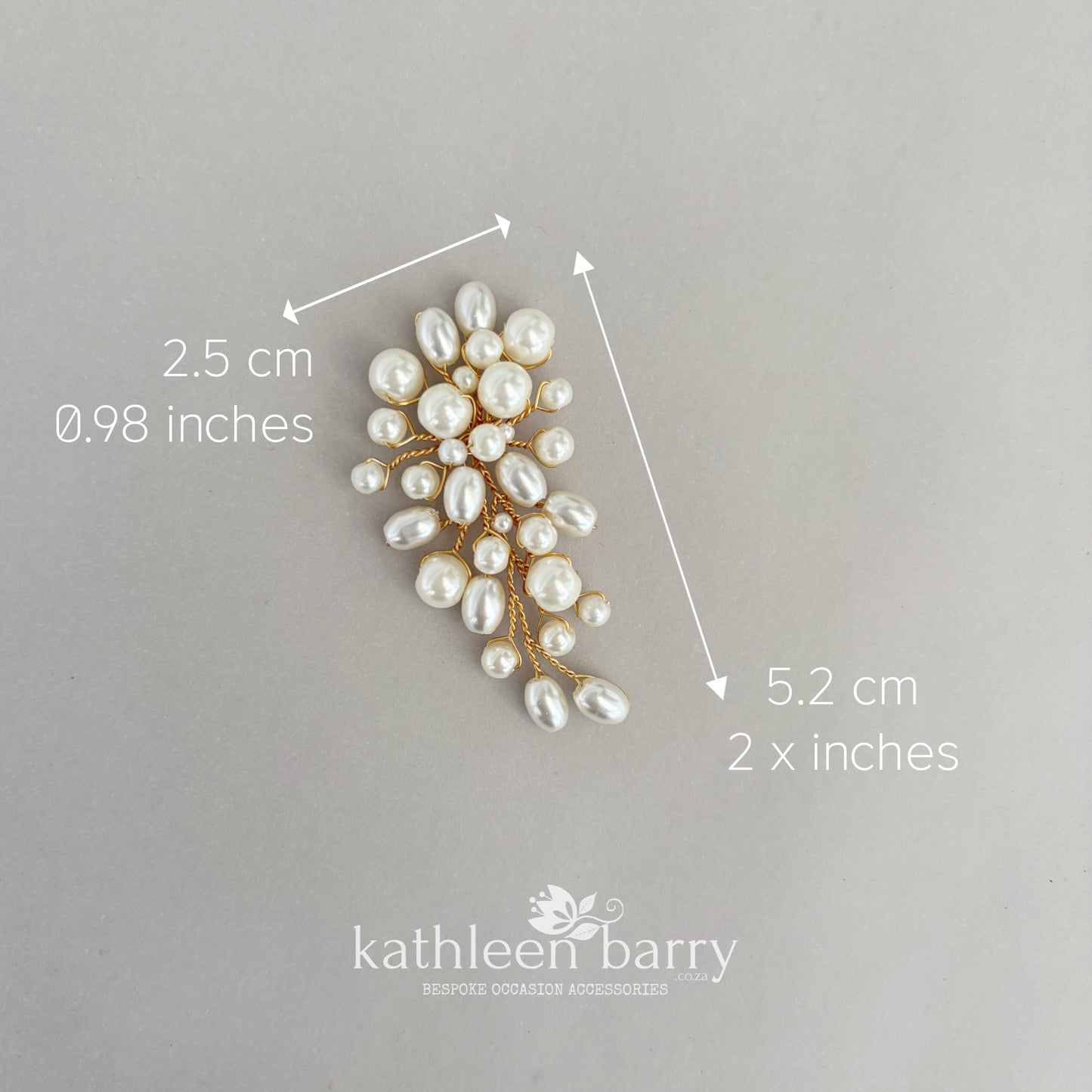 Élodie Pearl Cluster Chandelier Earrings – Bridal Cascade Studs, silver gold or rose-gold