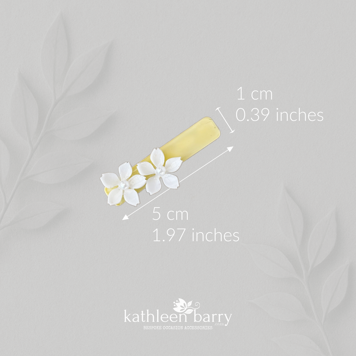 Set of 3 Resin Daisy Hair Clips – Custom Colors Available