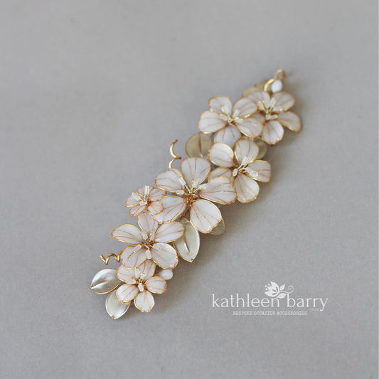 Custom Groom Lapel Pin / Boutonniere Brooch – Modern Floral Design