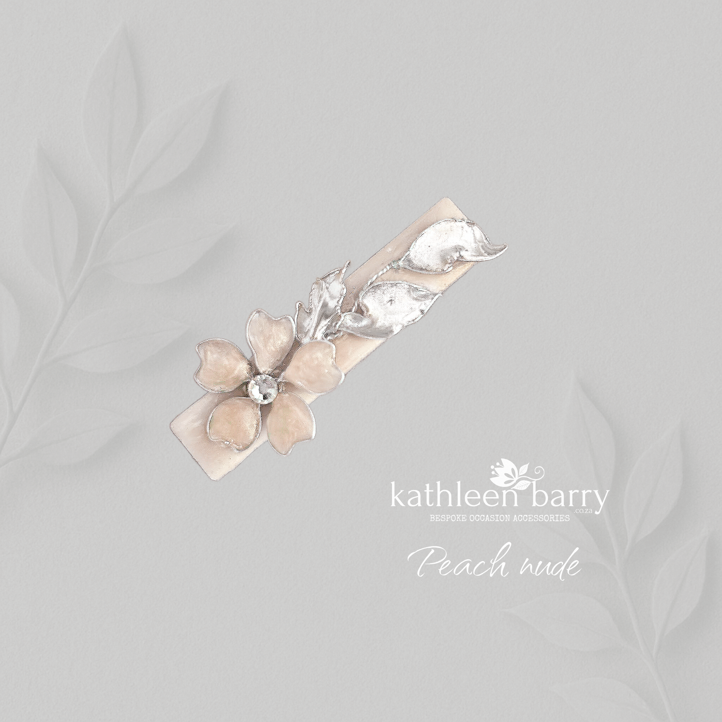 Candice Floral Resin Hair Clip – Custom Color & Finish Options