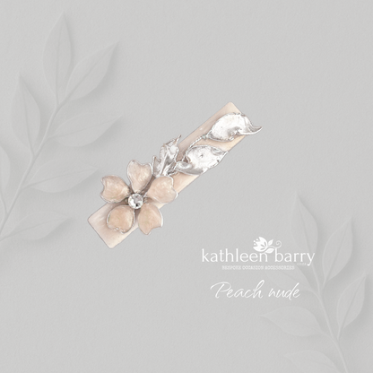 Candice Floral Resin Hair Clip – Custom Color & Finish Options