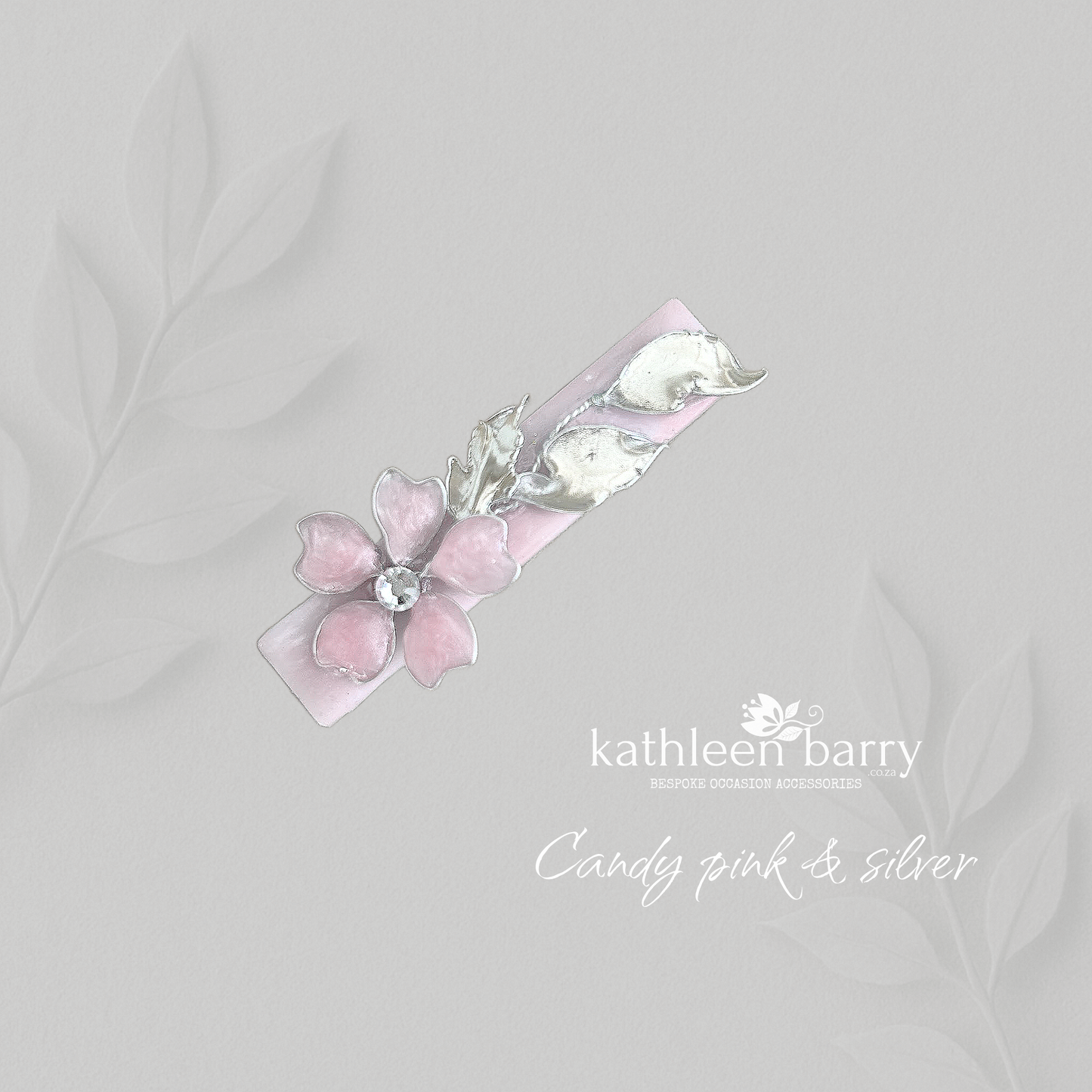 Candice Floral Resin Hair Clip – Custom Color & Finish Options