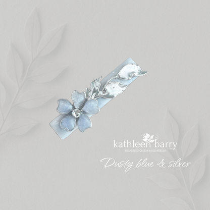 Candice Floral Resin Hair Clip – Custom Color & Finish Options