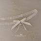 Juliana Bridal tossing garter with pearl drop - assorted colors available, satin bow - Gold, silver or rose gold detailing