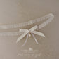 Juliana Bridal tossing garter with pearl drop - assorted colors available, satin bow - Gold, silver or rose gold detailing