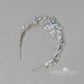 CUSTOM ORDER FOR Julia, LEAF DETAIL WINTER INSPIRED WEDDING TIARA – CUSTOM COLORS AVAILABLE
