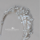 CUSTOM ORDER FOR Julia, LEAF DETAIL WINTER INSPIRED WEDDING TIARA – CUSTOM COLORS AVAILABLE