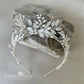 CUSTOM ORDER FOR Julia, LEAF DETAIL WINTER INSPIRED WEDDING TIARA – CUSTOM COLORS AVAILABLE