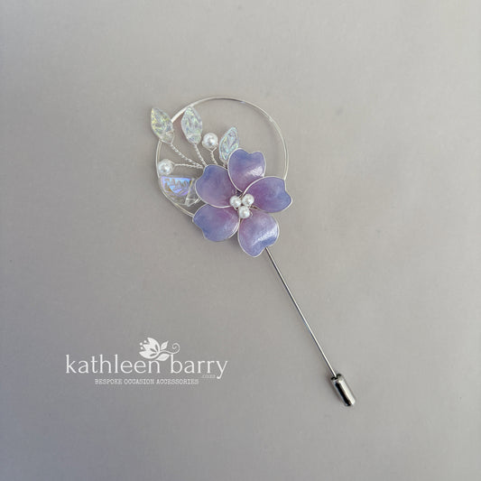 Ombre Heirloom boutonniere - Lapel pin - suit brooch (sold individually) Groom, groomsmen, Matric dance