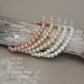Linda dainty crystal pearl earrings - Sliver only perfect Bridesmaid gift