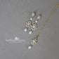 Lola filigree cubic zirconia and pearl necklace- Gold only Pearl color options