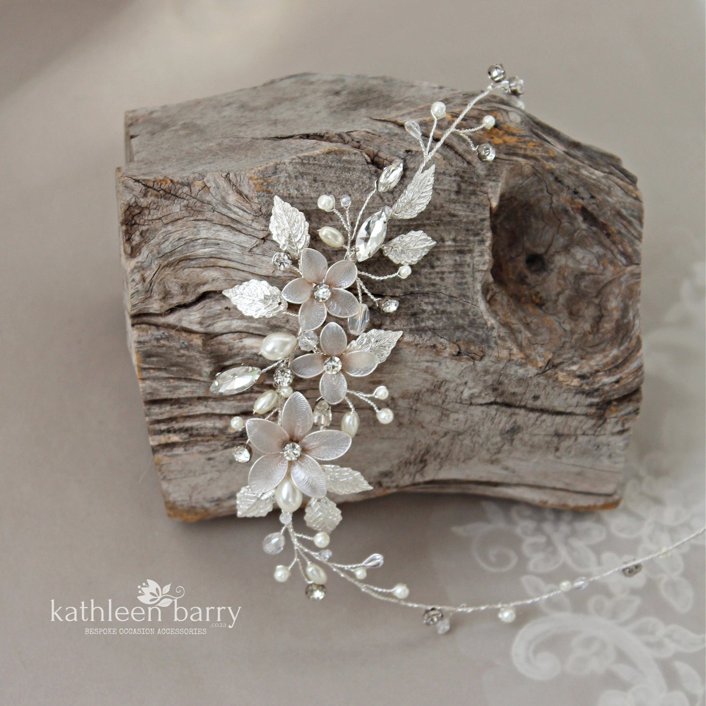 Megs dual style headband / vine wedding hairpiece floral bridal hairpiece