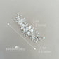 Delicate Floral Spray Wedding Hair Clip – Silver, Gold, or Rose Gold Finish STYLE: Liora