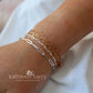 Paperclip chain link bracelet 2 link size options - Sterling silver, Gold or rose gold