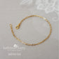 Paperclip chain link bracelet 2 link size options - Sterling silver, Gold or rose gold