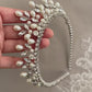 Janke crystal Rhinestone & pearl tiara / crown