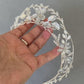 Organic floral leaf tiara style crown  - brushed silver, gold or rose gold (any custom finishes available)