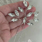 Julia rhinestone crystal hair pin - Rose gold, gold or silver - Clear or assorted colors