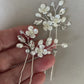 Dainty Bridal Hair Pins – Silver, Gold, or Rose Gold Finish STYLE: Yolanda