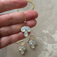 Jessica Rhinestone Earrings and necklace set (or individually) - gold or silver - assorted Rhinestone colors available