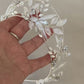 CUSTOM ORDER FOR Julia, LEAF DETAIL WINTER INSPIRED WEDDING TIARA – CUSTOM COLORS AVAILABLE