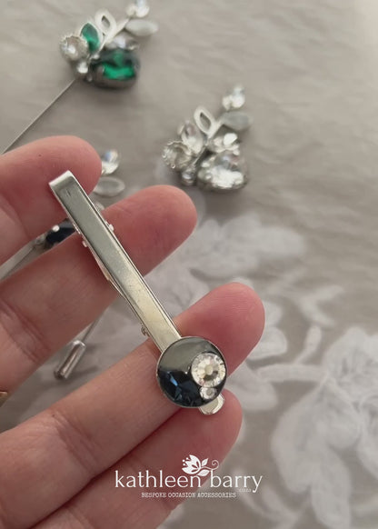 Rhinestone Tie pin / clip formal wear groom / prom / Matric dance