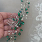 Chante hair vine comb - Rhinestone and pearl  - Color options available