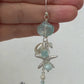 Starfish shell and pearl dangling earrings, beach theme wedding, assorted colors available - wedding jewelery