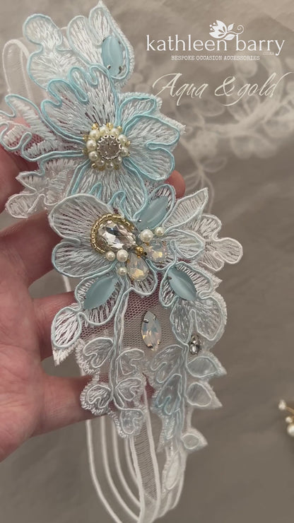 Megan heirloom Lace garter set of two or individually - Custom colors to order FROM