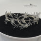Naila Bridal headband hand beaded in silver, gold or rose gold finish
