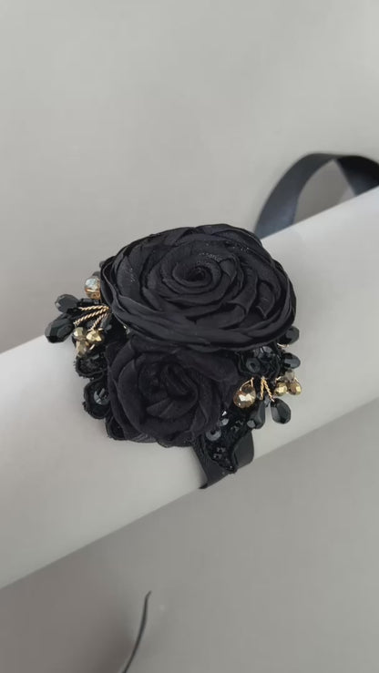 Claydon Everlasting Lace wrist corsage - Custom colors to order