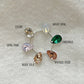 Jessica Rhinestone Earrings and necklace set (or individually) - gold or silver - assorted Rhinestone colors available