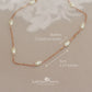 Dainty Pearl Linked Chain Necklace – Sterling silver, Gold or rose gold plated, two length options