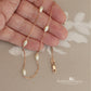 Dainty Pearl Linked Chain Necklace – Sterling silver, Gold or rose gold plated, two length options