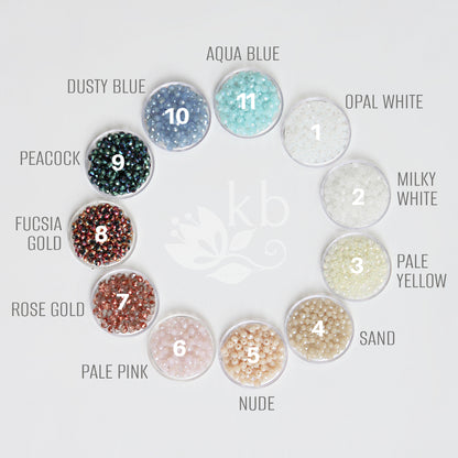 Willow Hairpiece comb - Crystal & Pearl custom colors to order - Silver, Gold or Rose gold options sage green etc