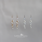 Destination Wedding Beach earrings - starfish detail with cubic zirconia's - available in gold or silver finish