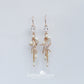 Destination Wedding Beach earrings - starfish detail with cubic zirconia's - available in gold or silver finish