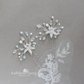 Rhinetone Starfish hair pin rhinestone, crystal and pearl - sea star beach wedding - Color options available