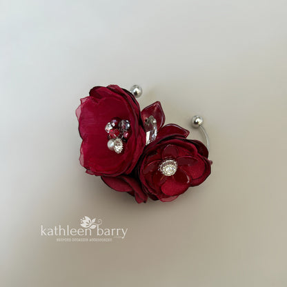 Three flower Wrist corsage Prom - Mother of the Bride - Bridesmaid - Prom - Matric dance - custom colors to order