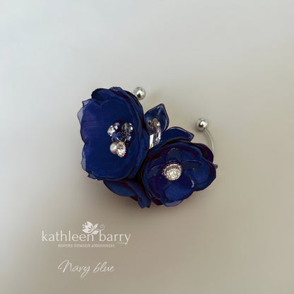 Three flower Wrist corsage Prom - Mother of the Bride - Bridesmaid - Prom - Matric dance - custom colors to order