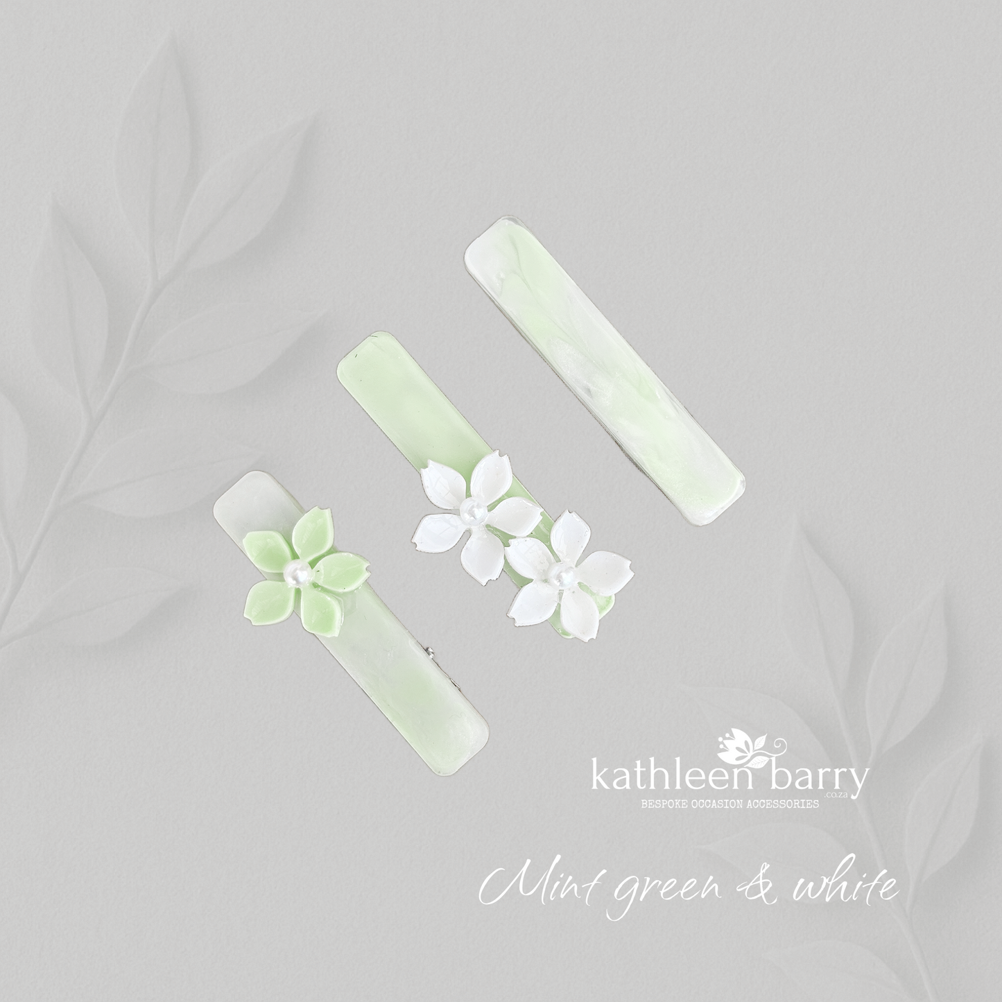 Set of 3 Resin Daisy Hair Clips – Custom Colors Available