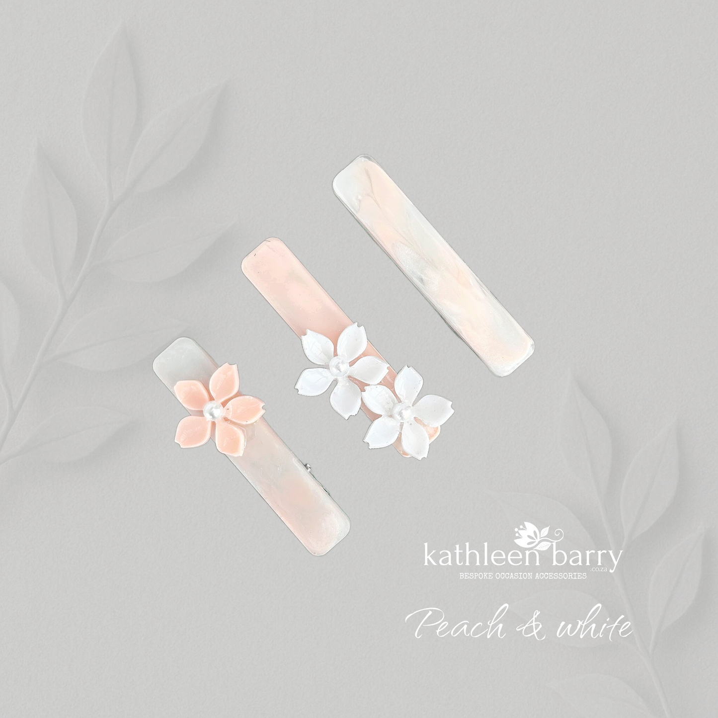 Set of 3 Resin Daisy Hair Clips – Custom Colors Available