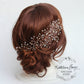 Mich Hairpiece hair vine - Rhinestones, crystal & Pearl - Available in Silver, gold and rose gold