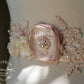 Amelia Wedding dress sash / belt - Blush pink / ivory cream / white - Color customization available