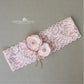 Amy Rose gold Garter - Blush pink and rose gold tones Custom colors to order