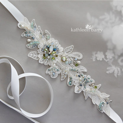 Ana wedding dress belt - custom colors to order
