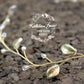 Angelina Golden Leaf Wreath - Crystal & Pearl available in gold, silver or rose gold