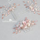 Anli hair comb - Floral hairpiece custom color variations available