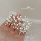 Annastayja cuff corsage bracelet assorted pearl and finish colors available