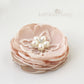 Blush pink hair flower or brooch - Bride, flower girl, bridesmaid, mother of the bride or groom gifts